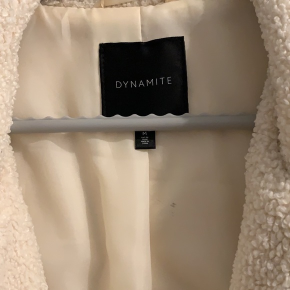 White Double Breasted Coat - Picture 3 of 4